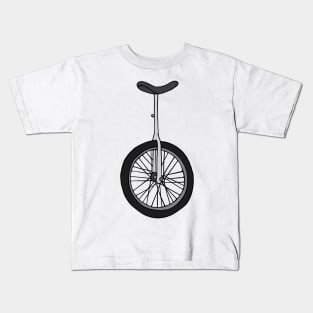 Unicycle illustration Kids T-Shirt